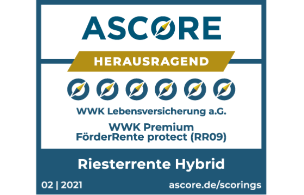 ASCORE_Siegel_WWK_Premium FöderRente protect