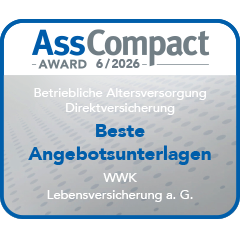 Ratingsiegel von AssCompact WWK hat das beste Image bei der bAV Direktversicherung