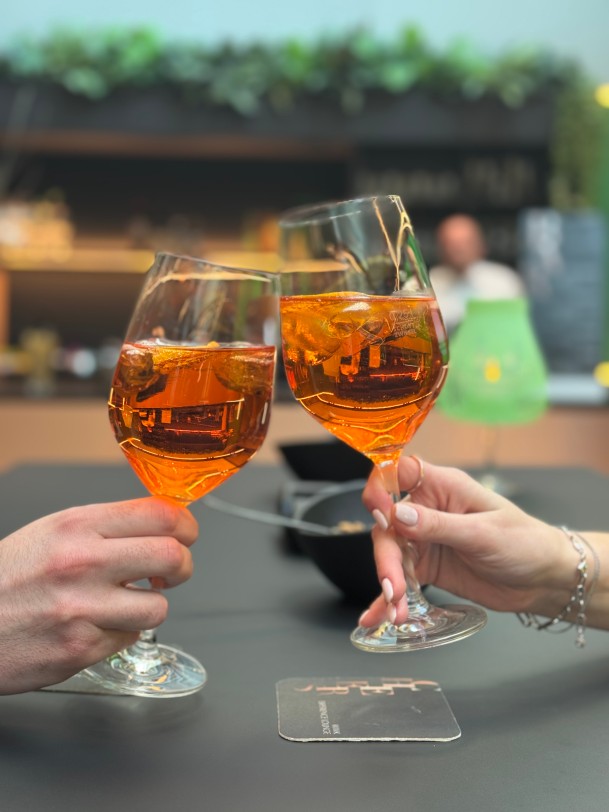 Drinks in der Experience Lounge